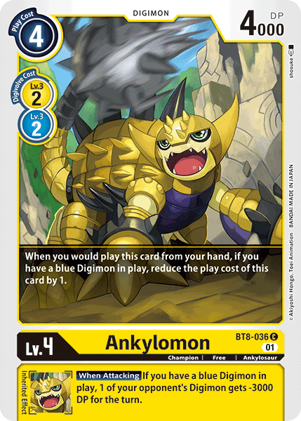 Ankylomon [BT8-036] [New Awakening] Sale