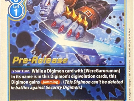 WereGarurumon: Sagittarius Mode [BT5-029] [Battle of Omni Pre-Release Promos] Fashion