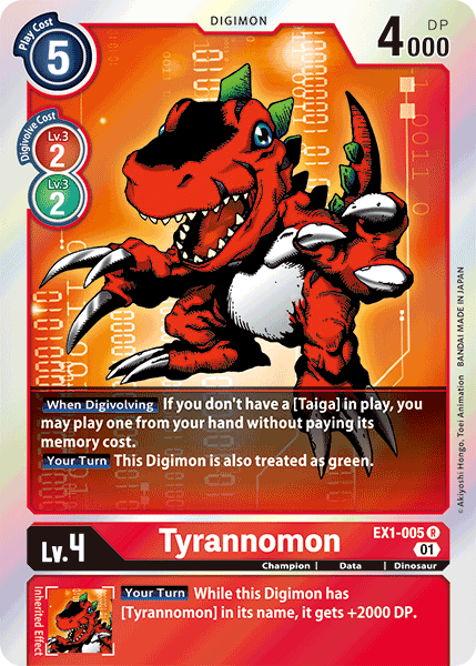 Tyrannomon [EX1-005] [Classic Collection] Hot on Sale