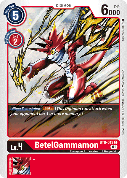 BetelGammamon [BT8-013] [New Awakening] Sale