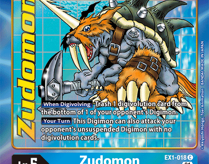 Zudomon [EX1-018] (Alternate Art) [Classic Collection] Discount