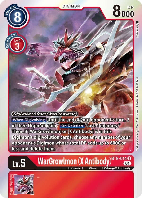 WarGrowlmon (X Antibody) [BT9-014] [X Record] on Sale