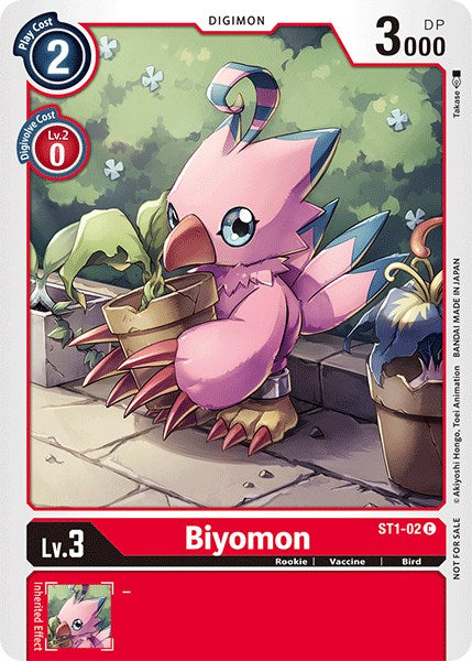 Biyomon [ST1-02] (Official Tournament Pack Vol.3) [Starter Deck: Gaia Red Promos] Online Sale