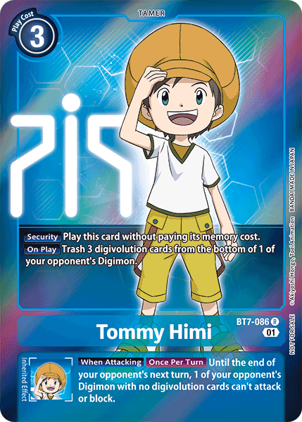 Tommy Himi [BT7-086] (Alternative Art - Box Topper) [Next Adventure] Supply