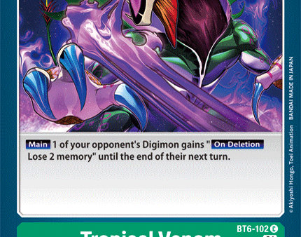 Tropical Venom [BT6-102] [Double Diamond] on Sale